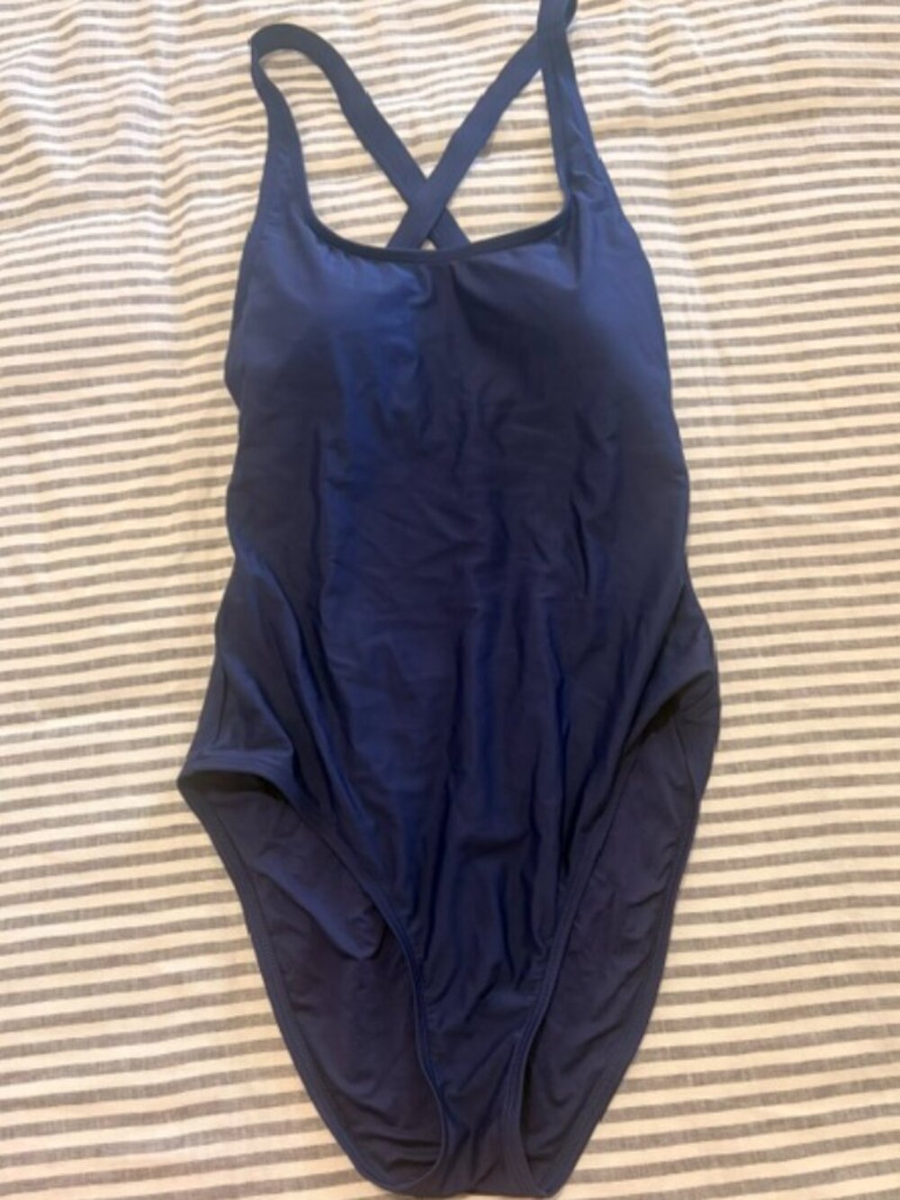 Quince Italian Cross-Back One-Piece Swimsuit